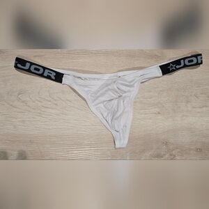 White Mens Thong